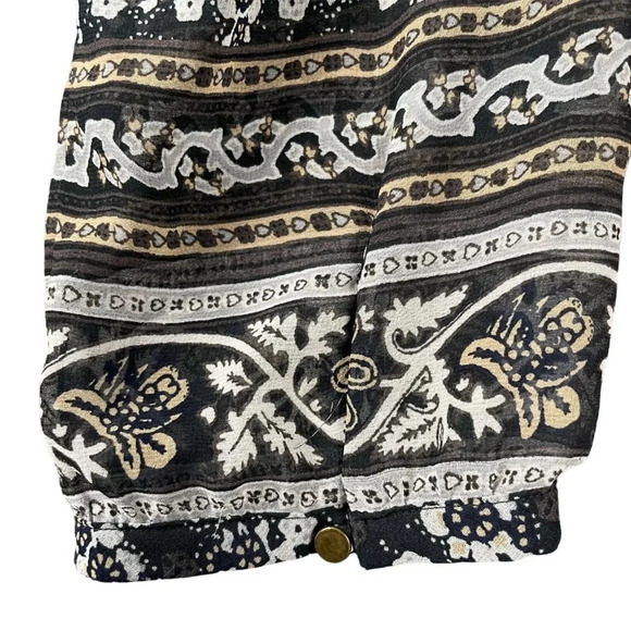 Madewell Woodland Artisan Dress 0 Boho Flowy Peasant Hippie Floral - Picture 6 of 7